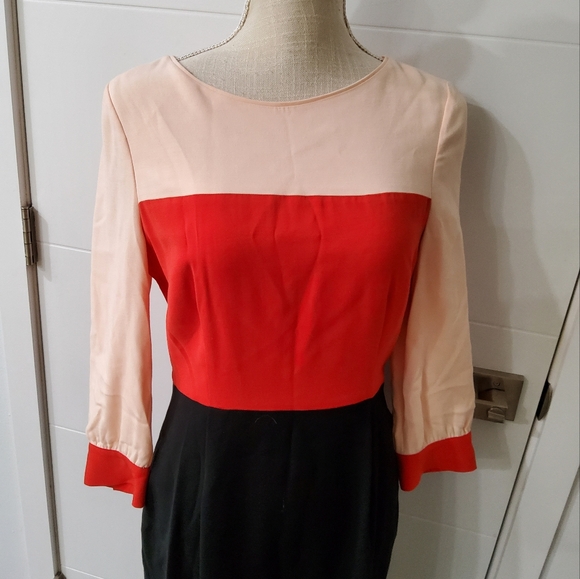 Kate Spade Parker Colorblok Dress Size 6 - Picture 5 of 16